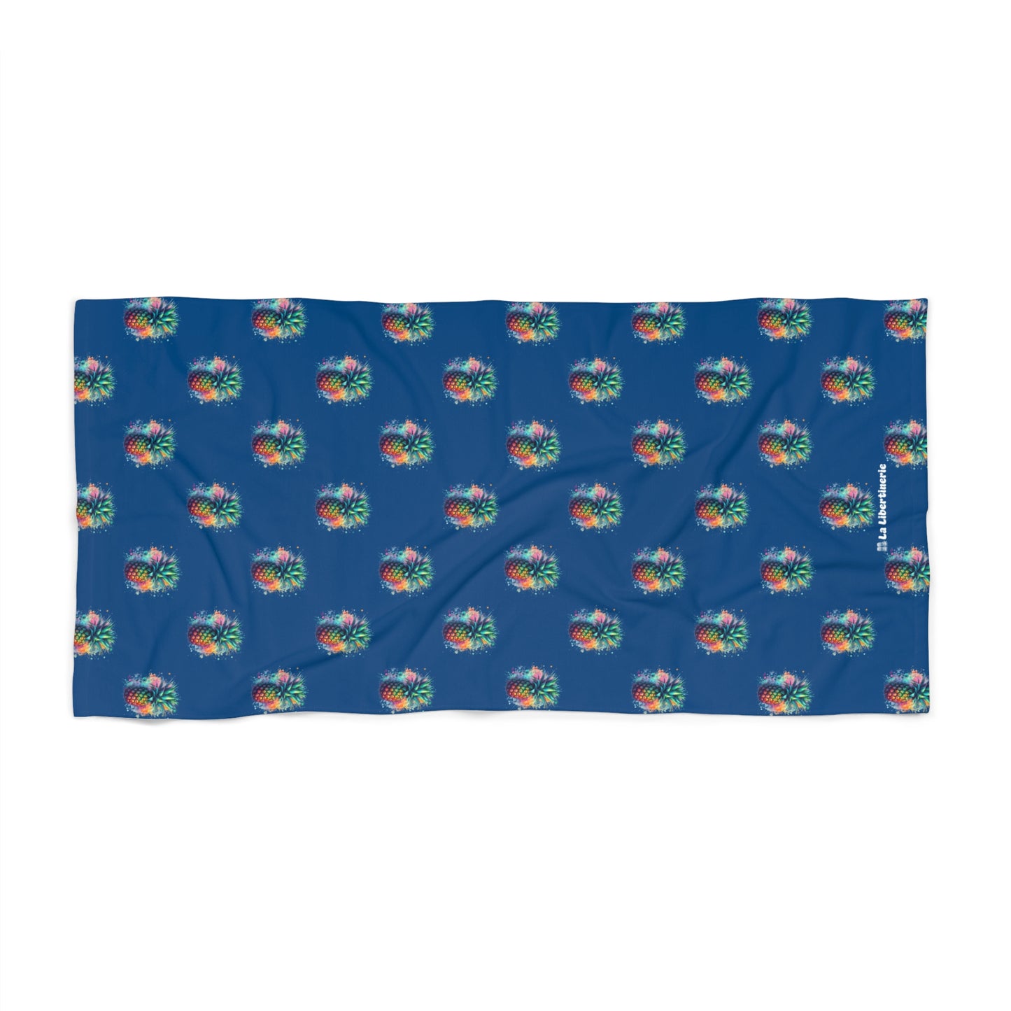 Serviette de plage Motif ananas Bleu